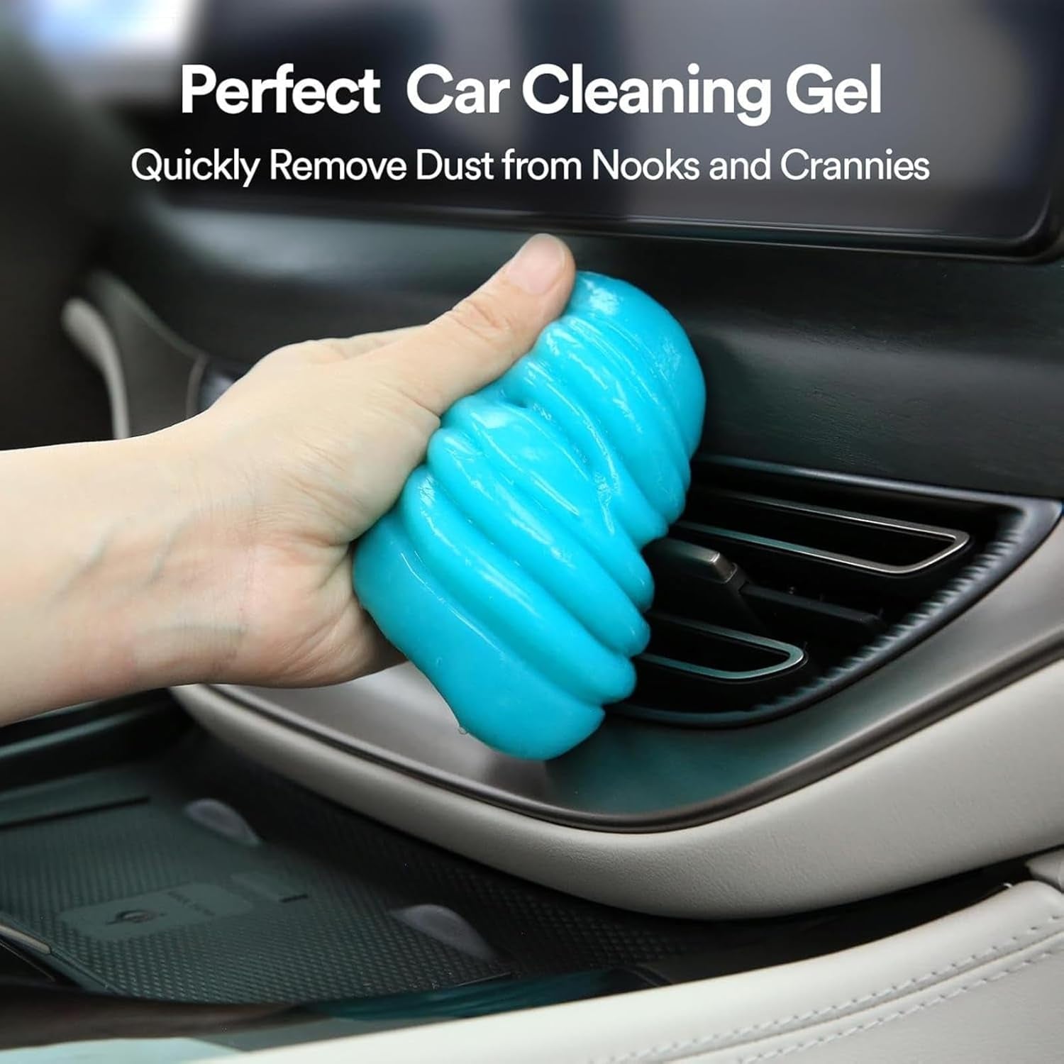 Car Cleaning Gel Universal Detail Kit Car Dust Car Gap Cleaner Slime Car Air Outlet Interior Detail Removal Car Putty Cleaning Keyboard Cleaner Car Parts Blue