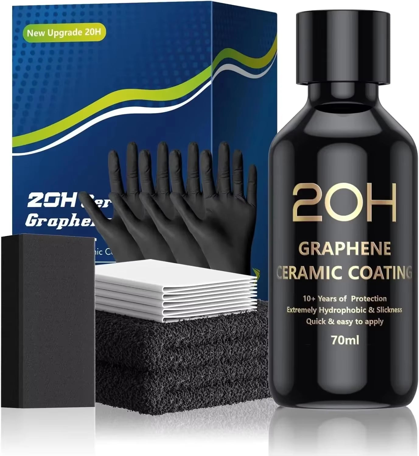 Graphene Ceramic Coating 20H with Self Healing and UV Track Technology Car Detailing Professionals 10+ Years of Protection